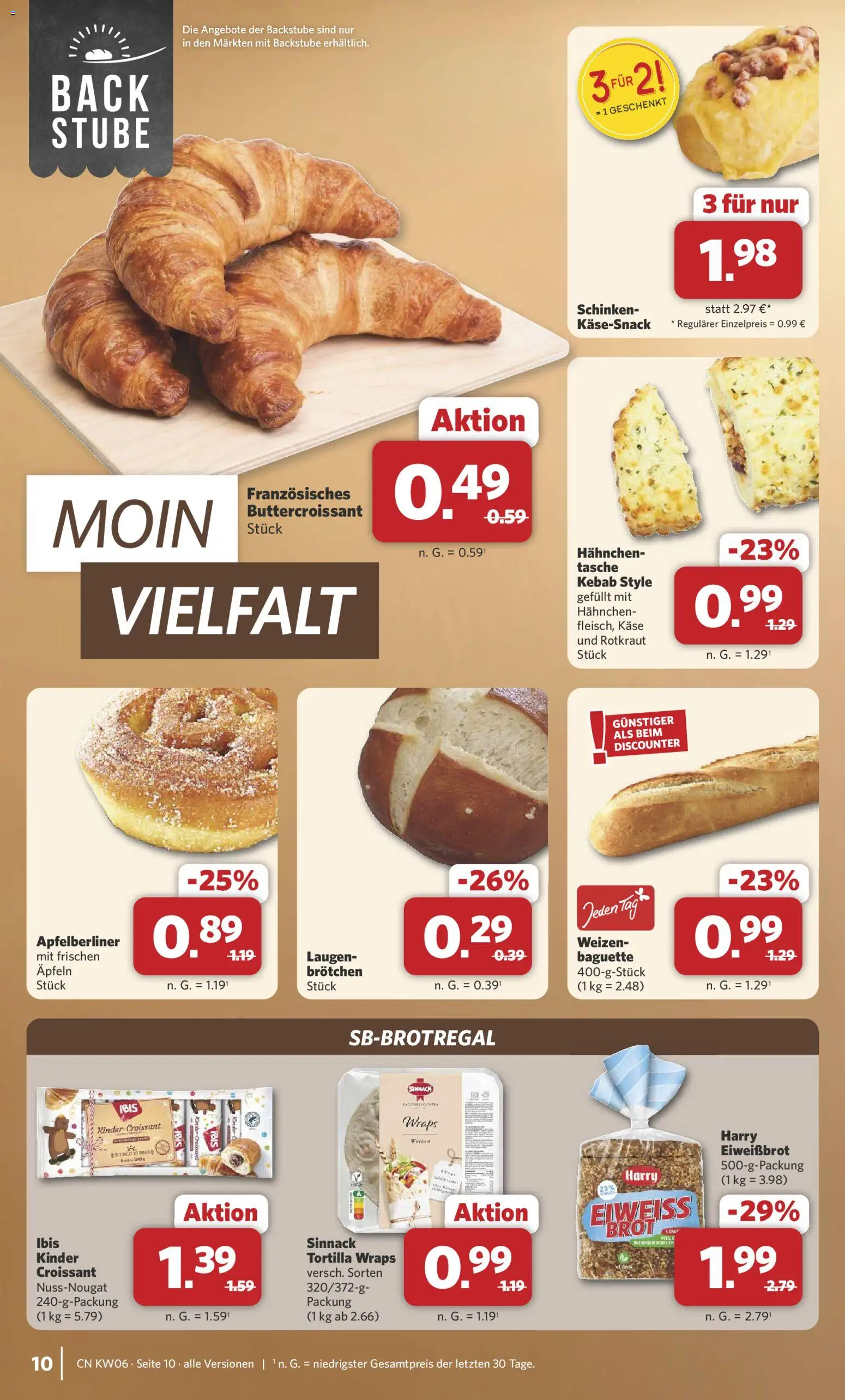 Combi Prospekt 	 – gültig ab 02.02.2026 | Seite: 10 | Produkte: Miele, Käse, Croissant, Schinken