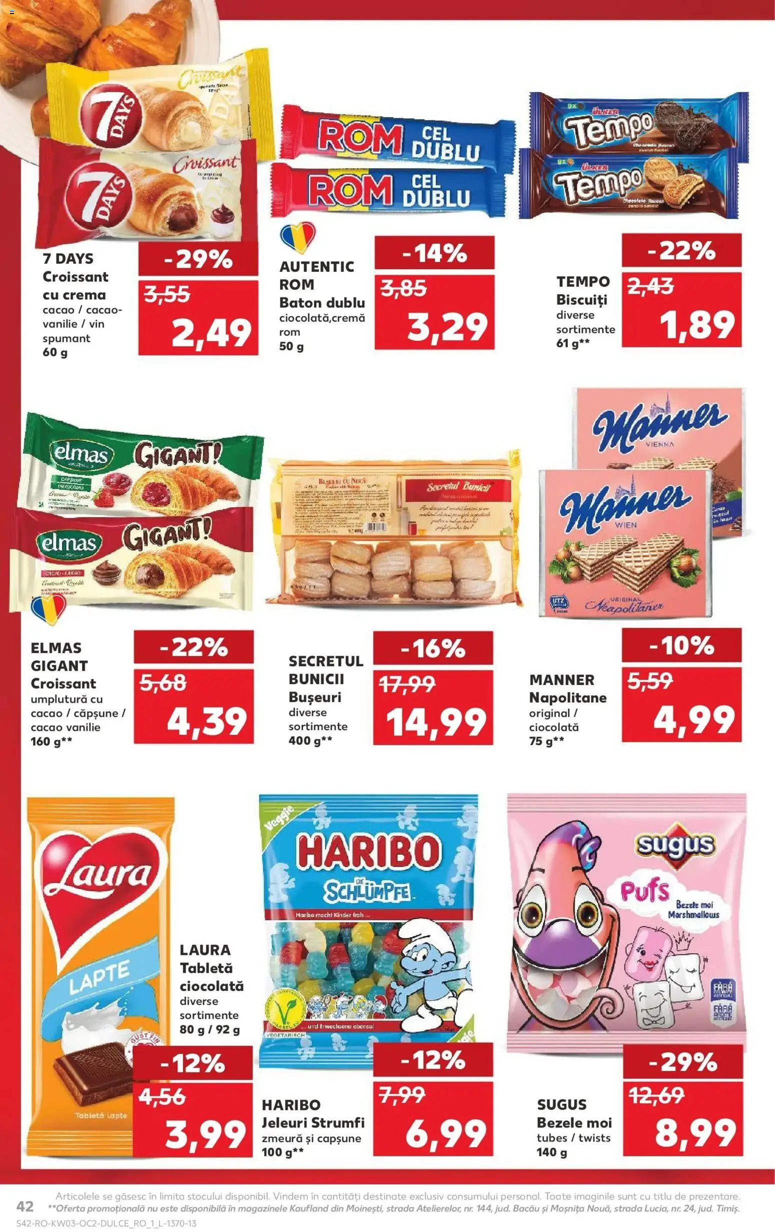 Noul catalog Kaufland – valabil de la 14.01.2026 | Pagină: 42 | Produse: Cremă, Vin, Rom, Cacao