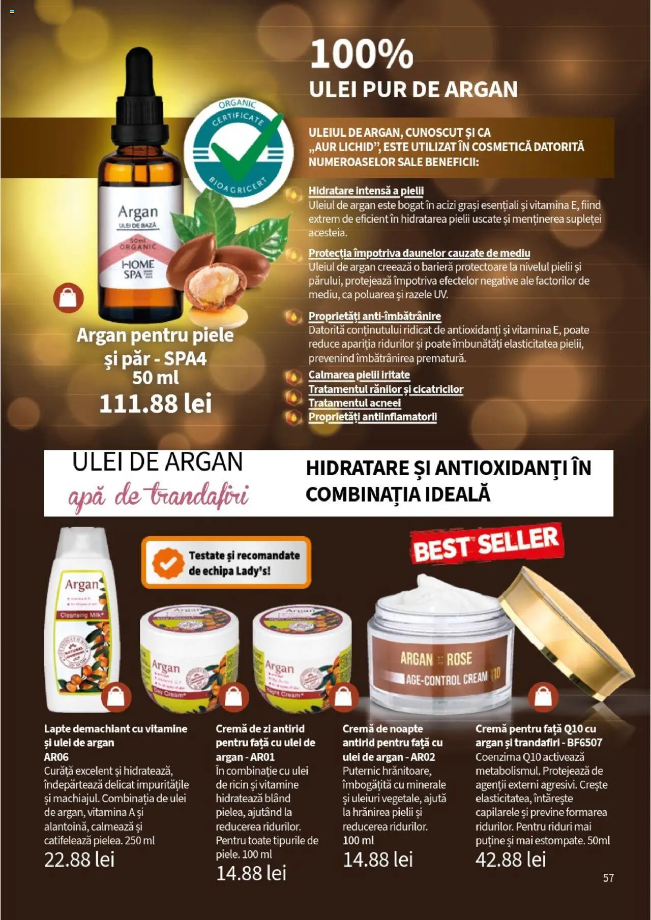 Noul catalog Lady’s – valabil de la 25.09.2025 | Pagină: 59 | Produse: Demachiant, Cremă de zi, Cremă de noapte, Cremă