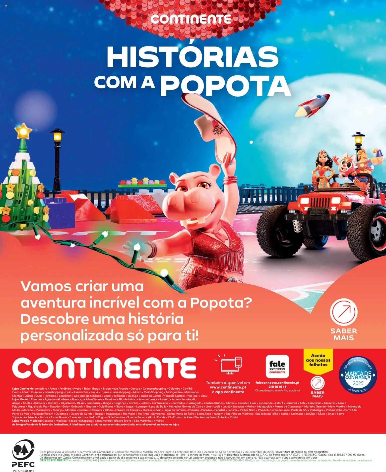 Continente - Brinquedos │ válido de 13.11.2025 | Página: 100 | Produtos: Lixa, Alhos