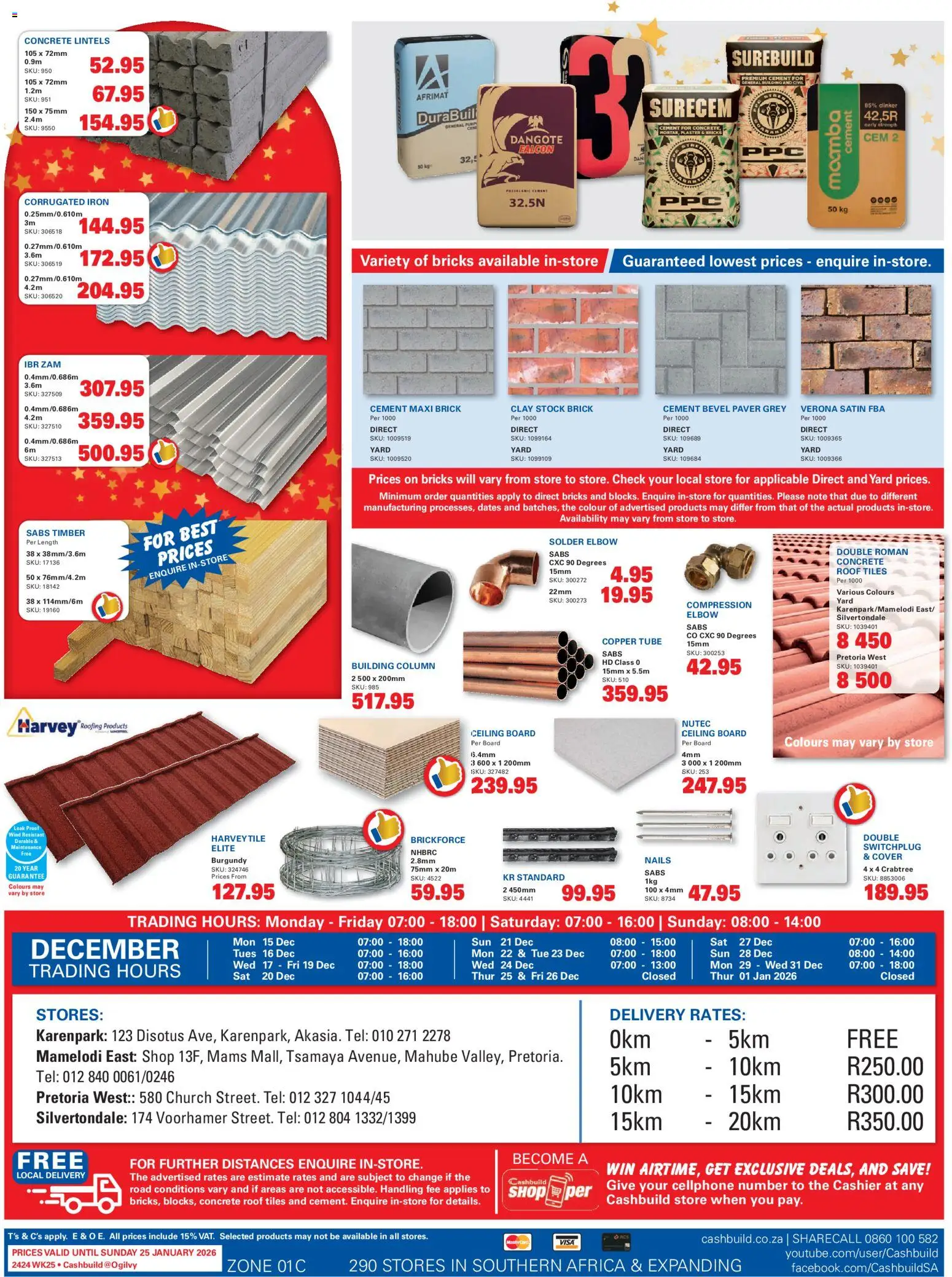 New Cashbuild catalogue – valid from 15.12.2025 | Page: 2 | Products: Cover, Iron, Stock, Cement