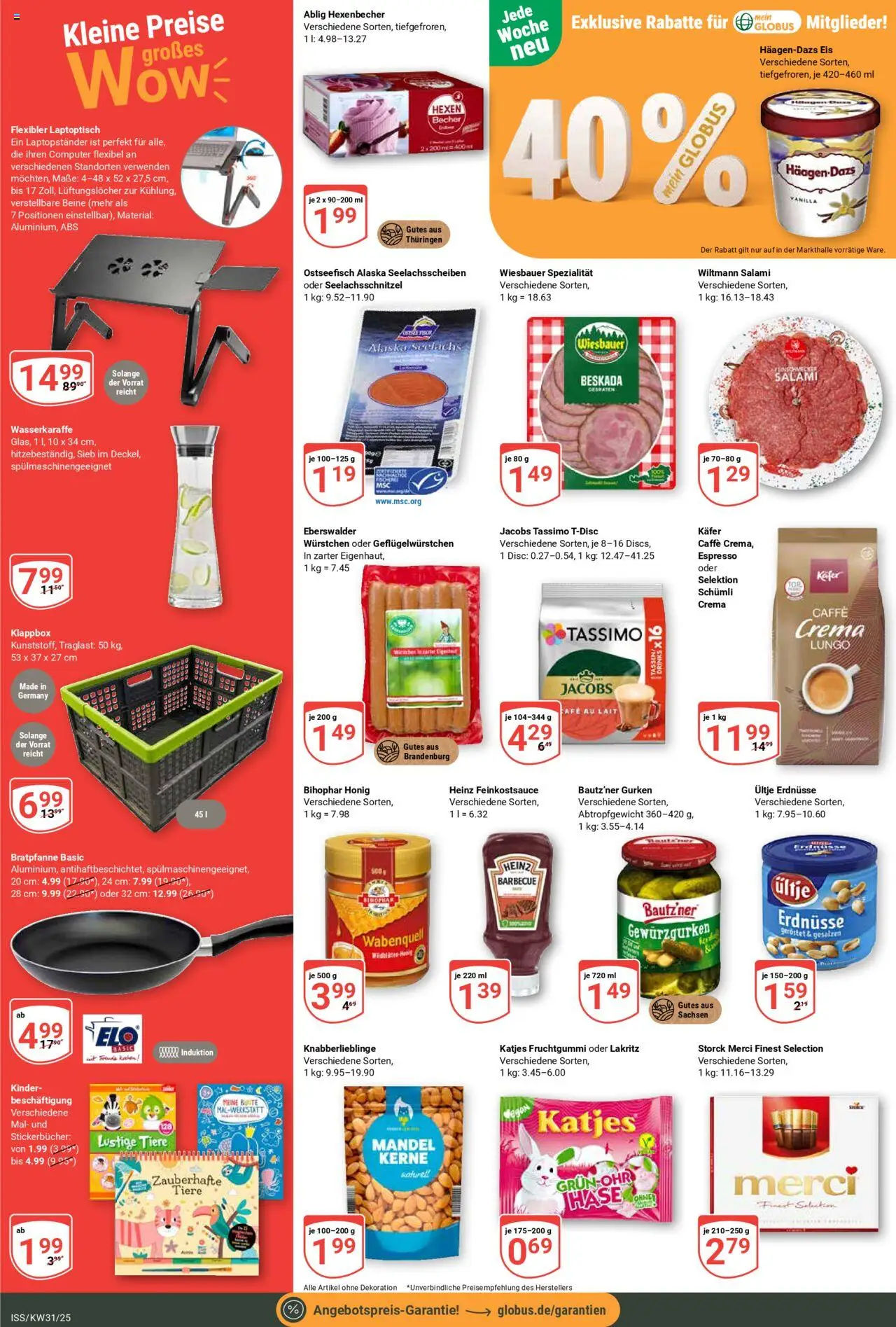 Globus Prospekt 	 - gültig ab dem 28.07.2025 | Seite: 2 | Produkte: Ultje erdnusse, Erdnüsse, Salami, Tassimo