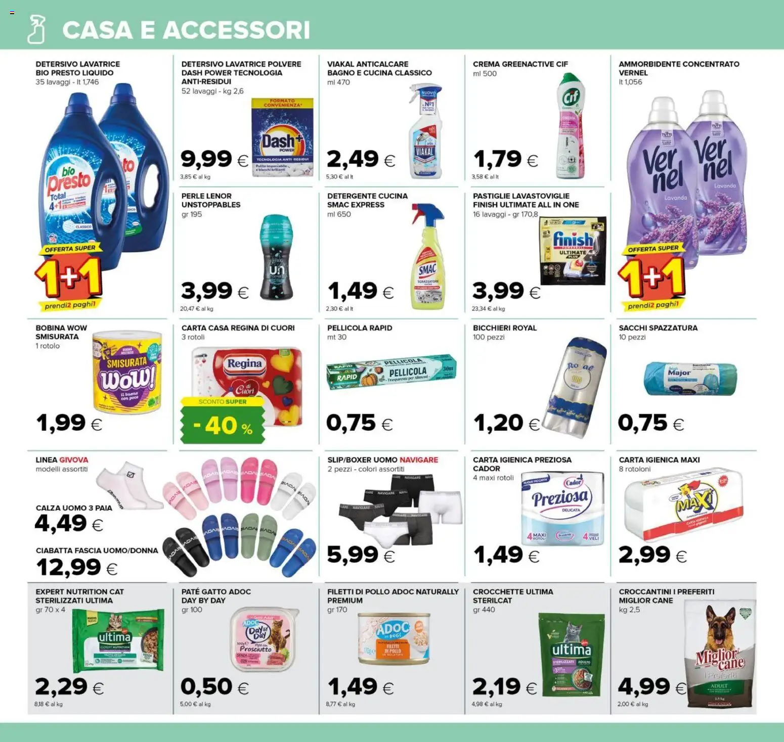 Volantino Tigre del 23.04.2026 | Pagina: 22 | Prodotti: Anticalcare, Lavastoviglie, Pellicola, Bagno