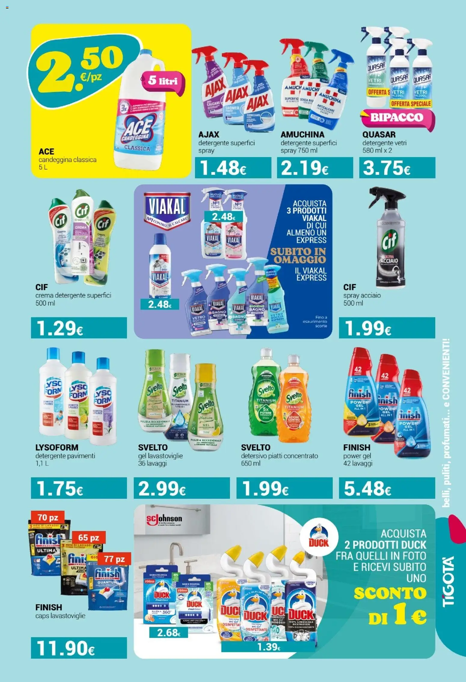 Volantino Tigotà del 10.01.2026 | Pagina: 9 | Prodotti: Crema, Candeggina, Lavastoviglie, Doccia