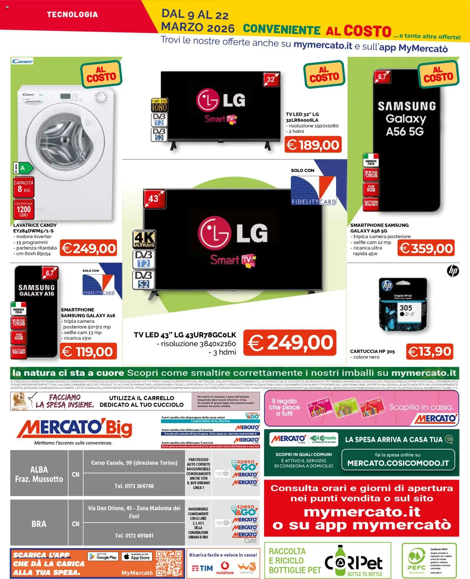 Volantino Mercatò del 09.03.2026 | Pagina: 24 | Prodotti: Smartphone samsung, smart TV, Carrello, Samsung