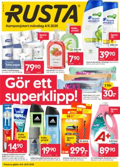 Rusta - erbjudanden - Förhandsvisning av reklamblad från butik Rusta aktuell från 04.08.2025