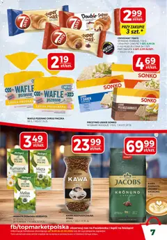 Pogląd oferty "Top Market Gazetka" - ważna od 19.02.2026 | Strona: 7 | Produkty: Pieczywo, Mięta, Kawa, Melisa