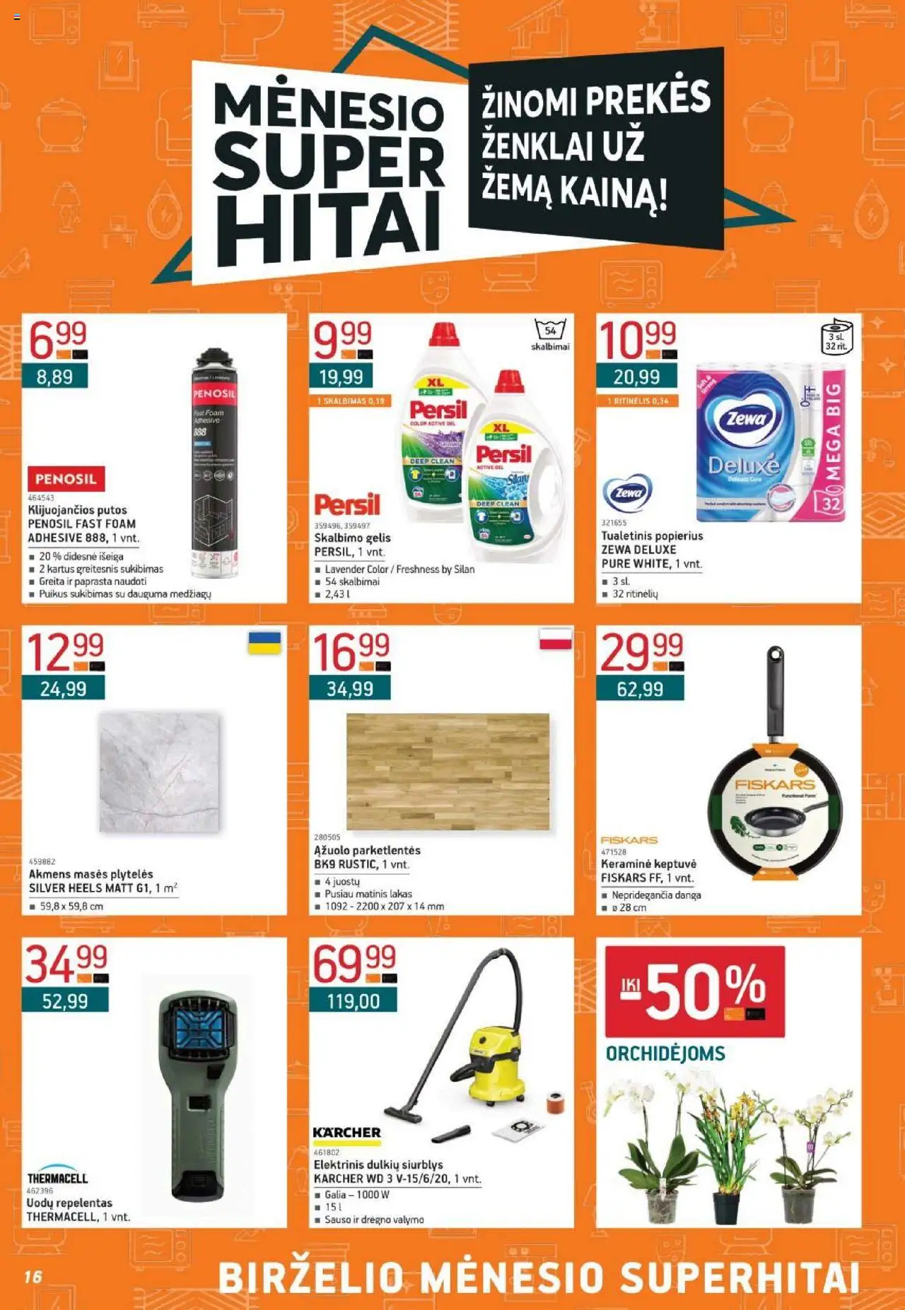 ERMITAŽAS leidinys│galioja nuo 02.06.2025 | Puslapis: 16 | Prekių: Keptuvė, Tualetinis popierius