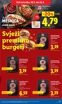Svježa pileća prsa, cca 500 g Bez kože i s kosti - Pregled kataloga iz trgovine Lidl, vrijedi od 16.03.2026 | Stranica: 47 | Proizvodi: Meso, Pileća prsa