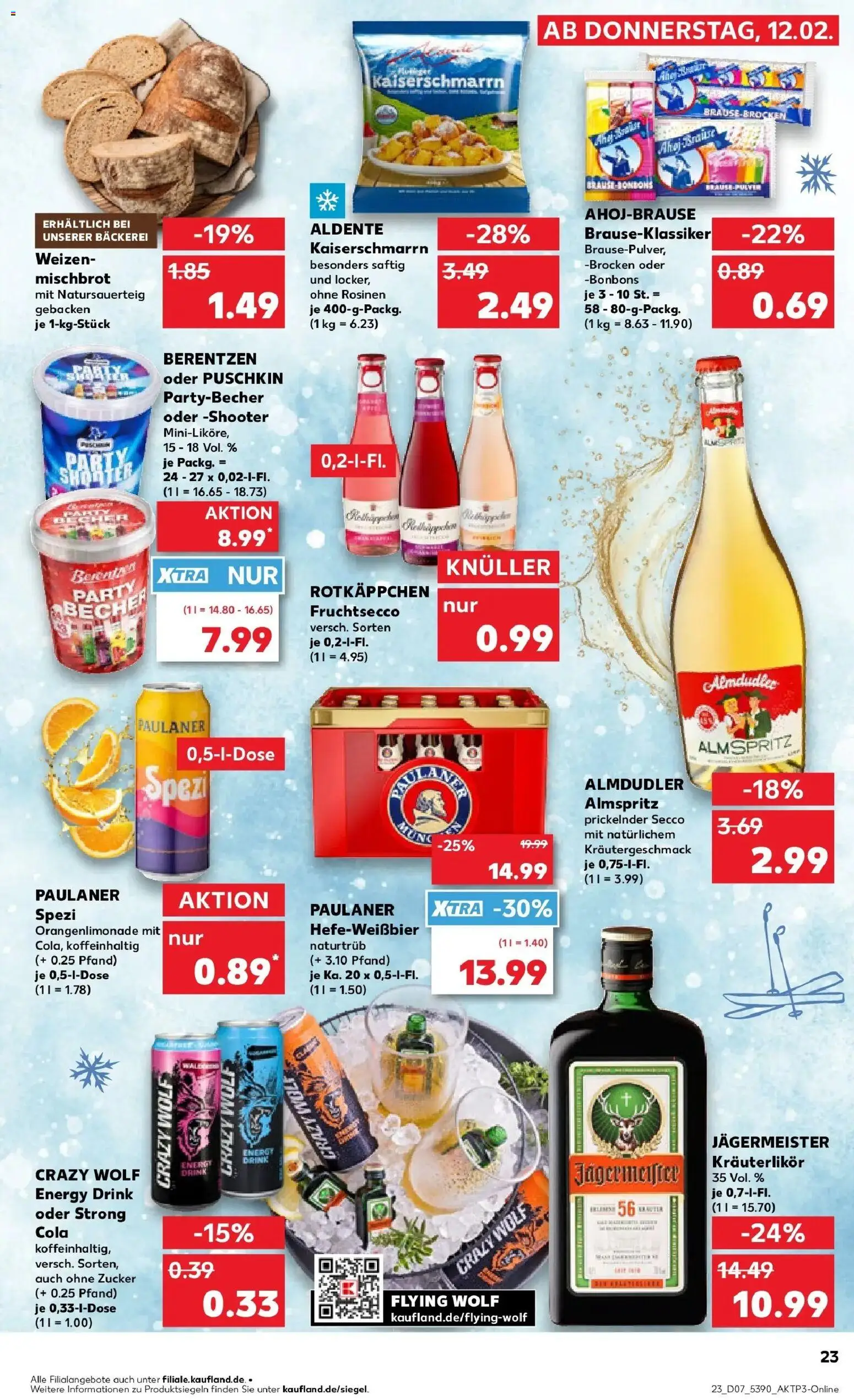 Kaufland prospekt Marktredwitz	 – gültig ab 16.02.2026 | Seite: 23 | Produkte: Cola, Energy, Fruchtsecco, Rotkäppchen