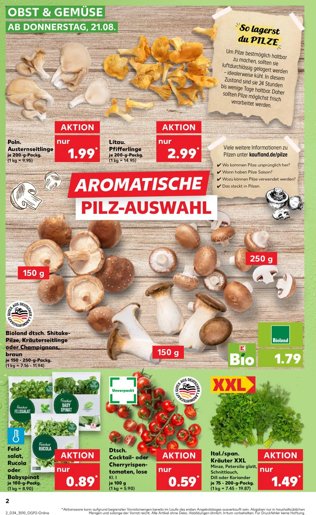  | Pagina: 2 | Producten: Rucola, Koriander
