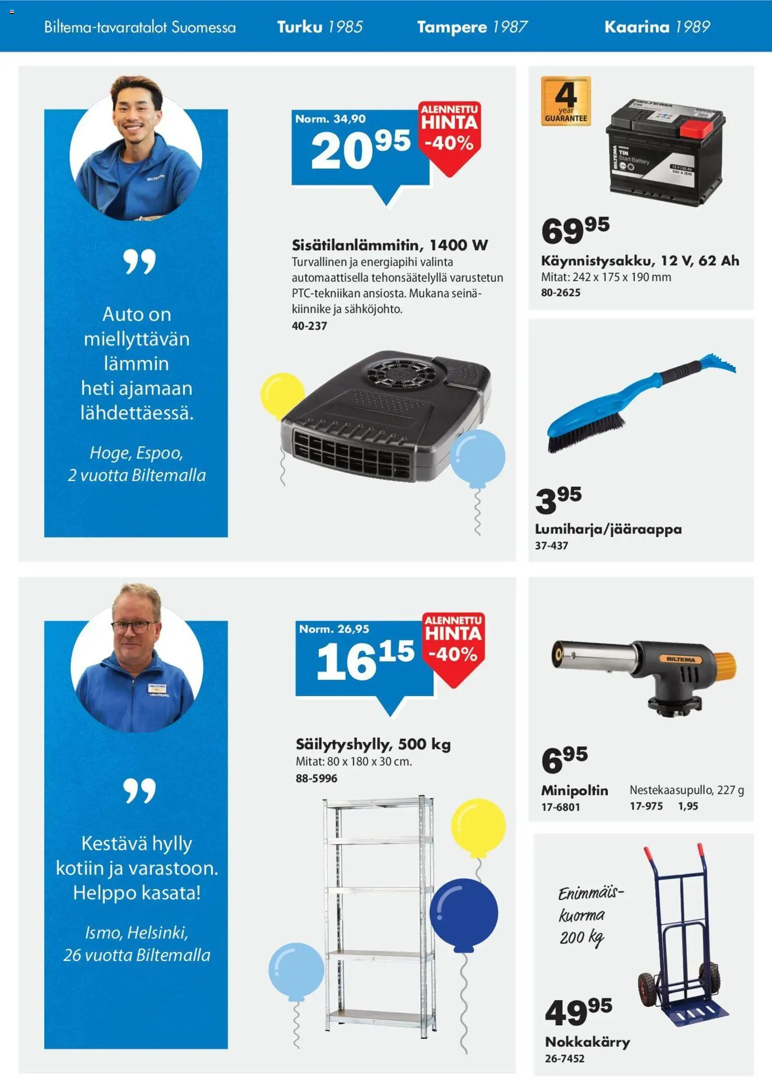 Biltema tarjoukset – voimassa 05.11.2025 alkaen | Sivu: 4 | Tuotteet: Hylly