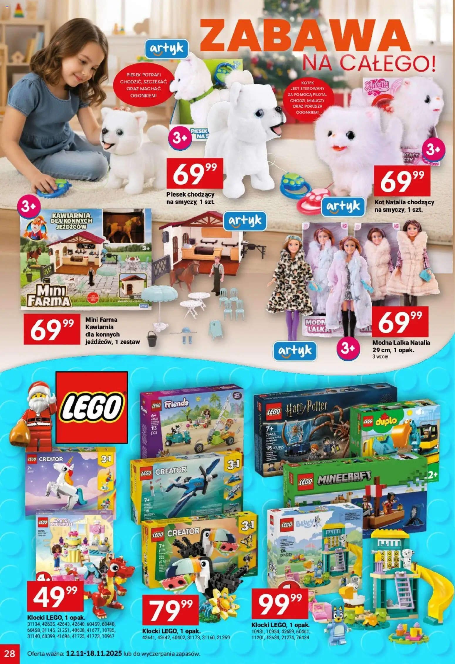 Twój Market Gazetka od 12.11.2025 | Strona: 28 | Produkty: Lalka, Lego