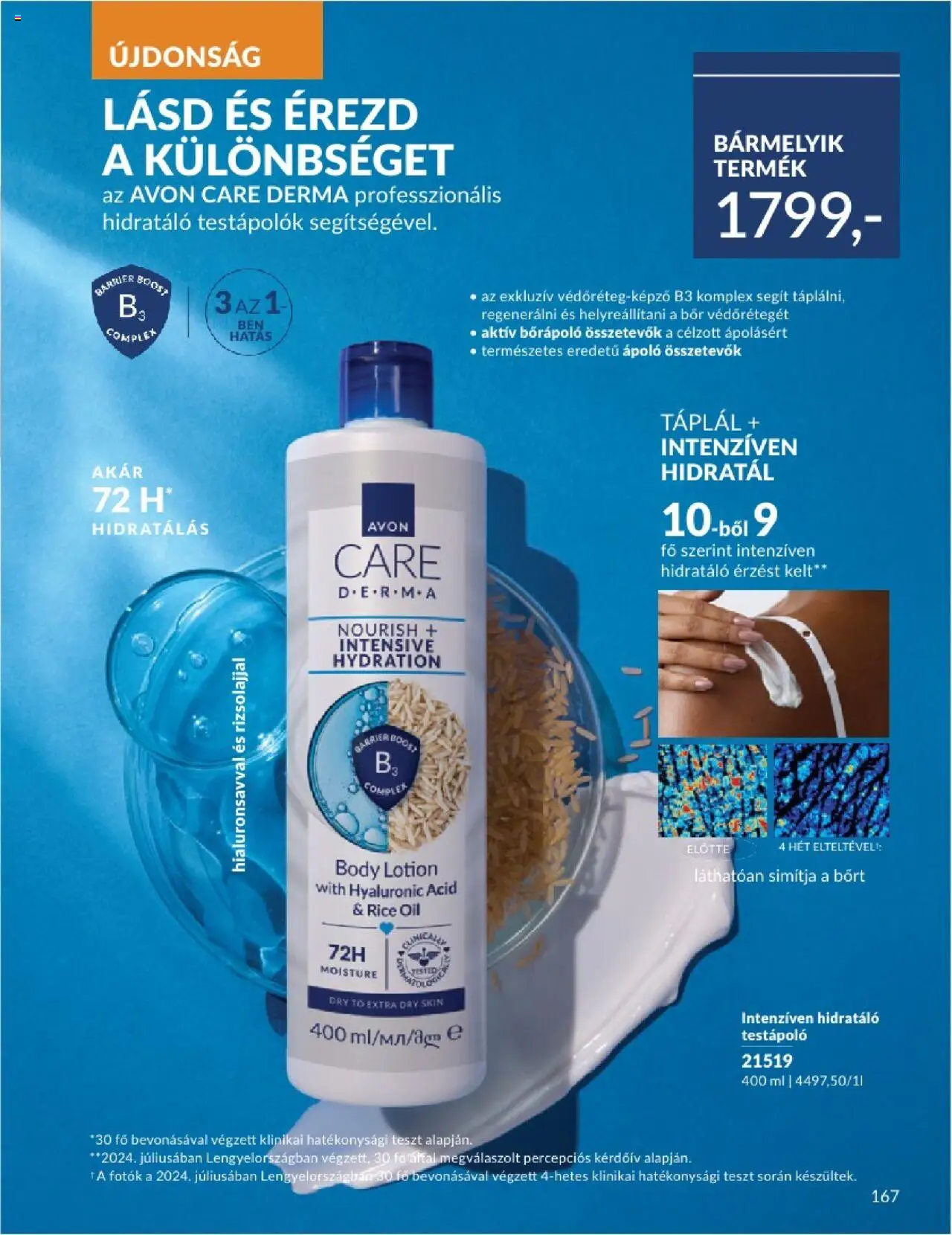 Avon akciós ujság - amely érvényes a következő dátumtól: 01.06.2025 | Oldal: 167 | Termékek: Body, Bor, Testápoló