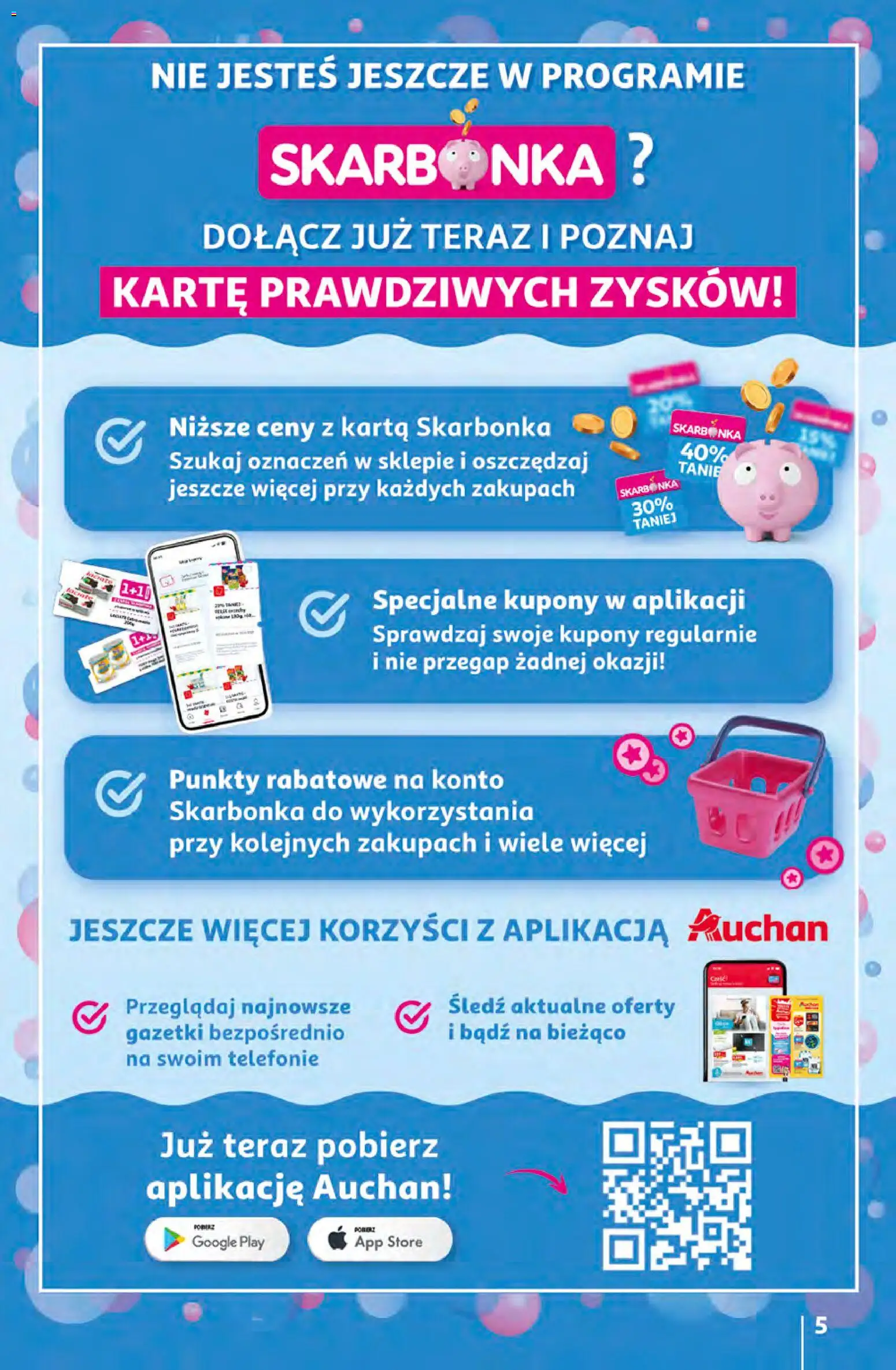 Auchan gazetka - 30 Lat Hipermarket od 16.04.2026 | Strona: 5 | Produkty: Karta, Śledź