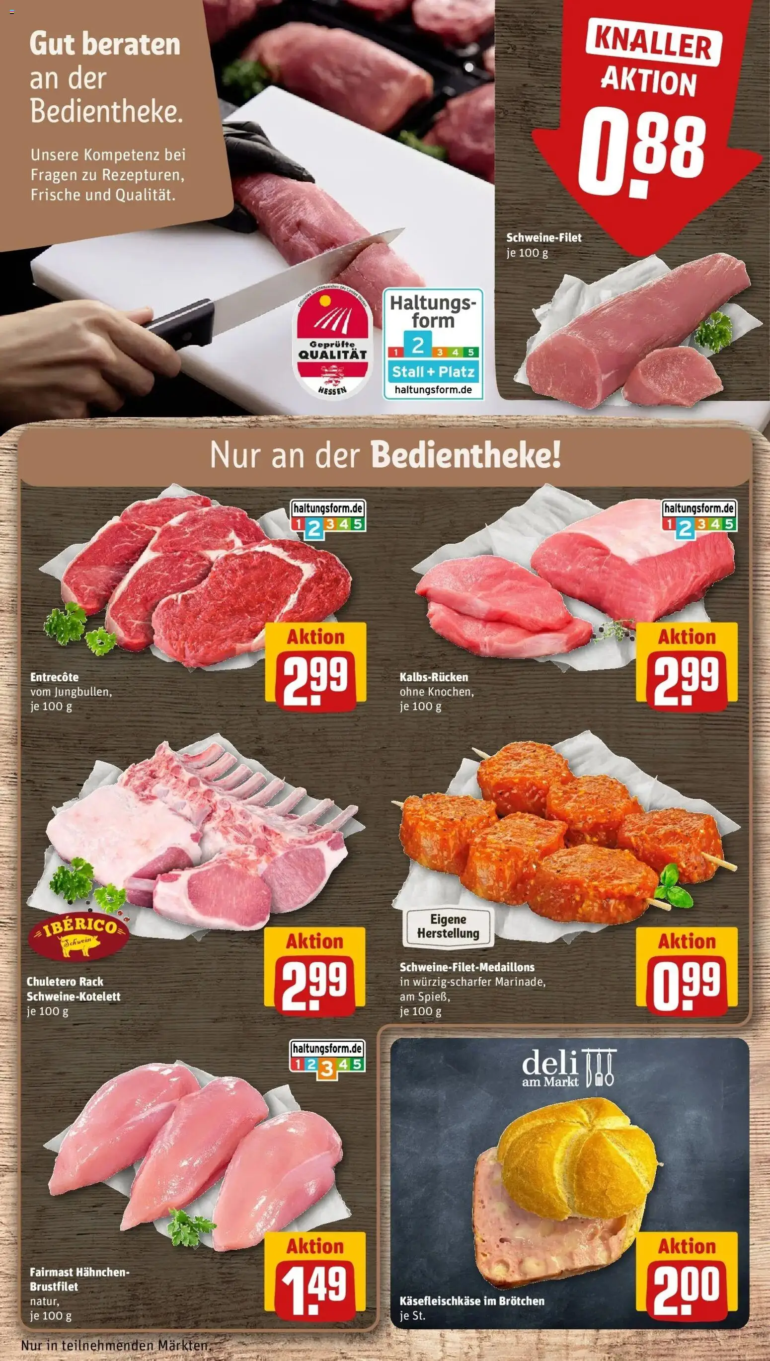 Rewe Prospekt Pfungstadt	 – gültig ab 09.03.2026 | Seite: 10 | Produkte: Hahnchen, Entrecote, Schweinefilet, Steak