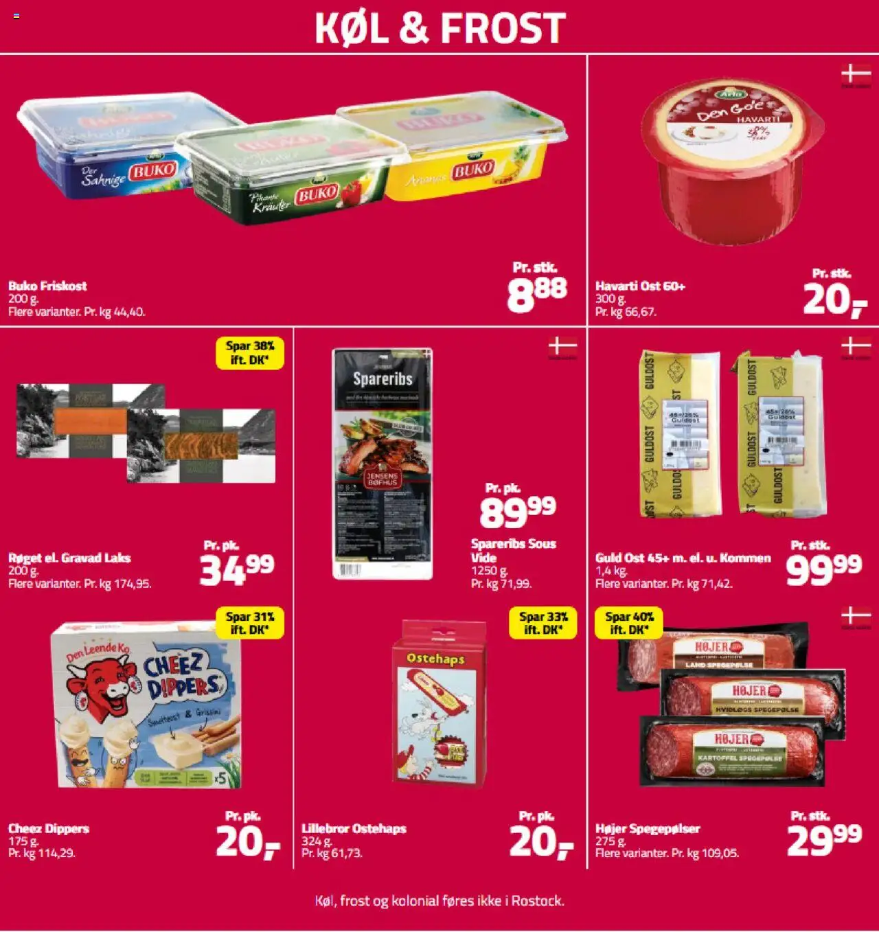 Fleggaard Tilbudsavis gyldig fra 06.08.2025 | Side: 9 | Produkter: Ost, Spegepølse, Spareribs, Ostehaps