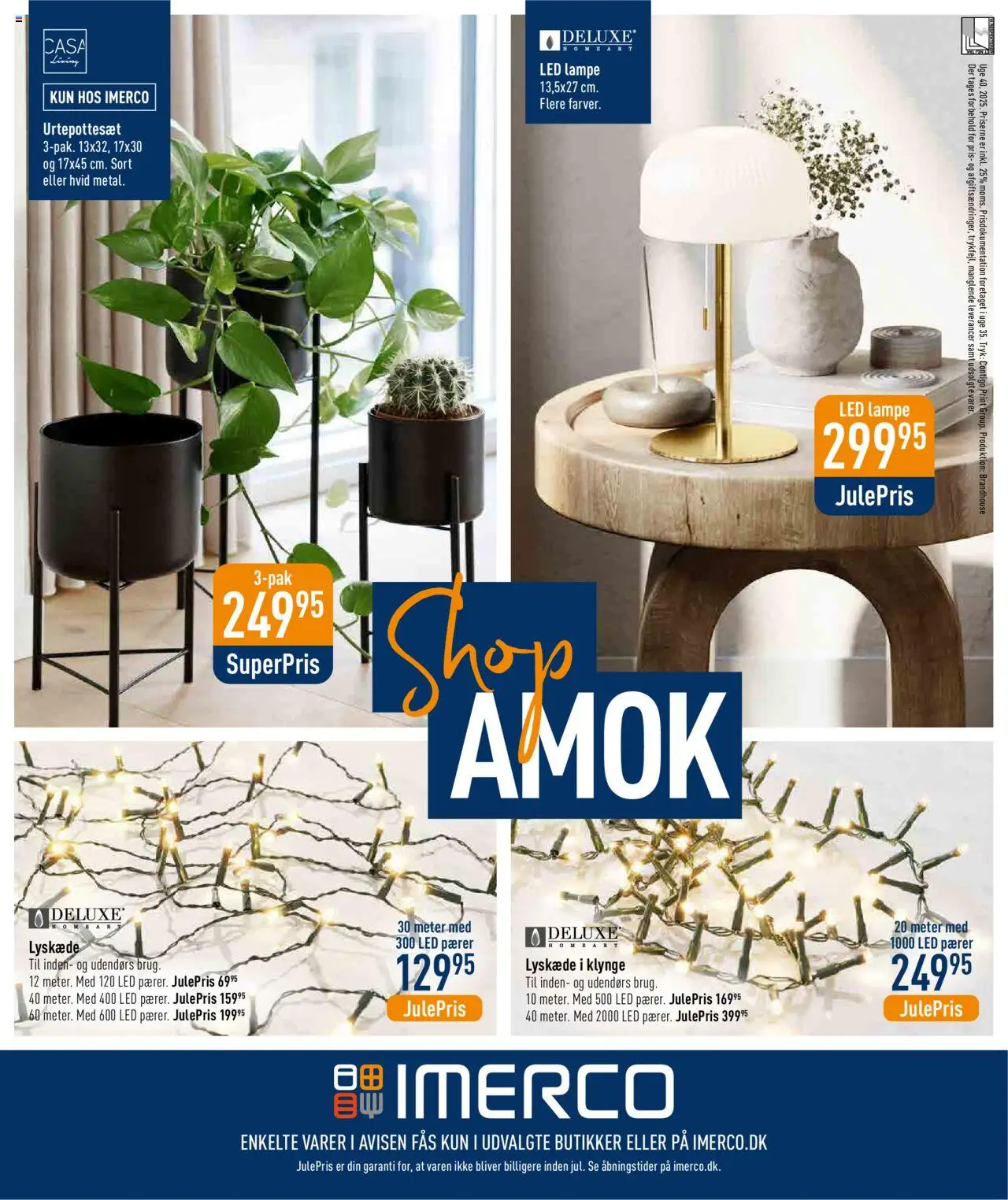 Imerco tilbudsavis – gyldig fra 26.09.2025 | Side: 16 | Produkter: Lampe, Pærer