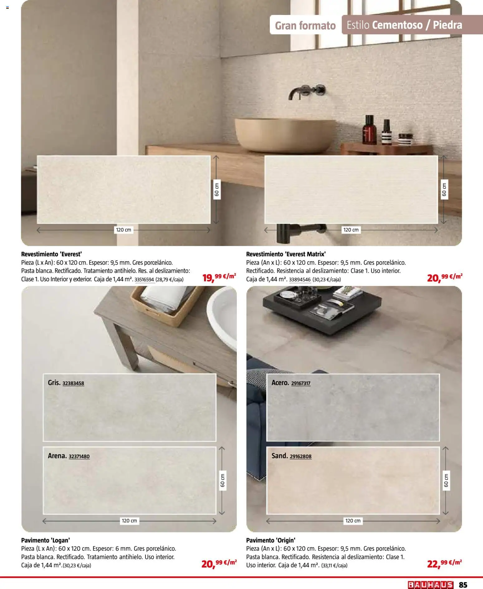 Bauhaus - Suelos y revestimientos │ válido desde el 24.02.2026 | Página: 85 | Productos: Pasta, Caja