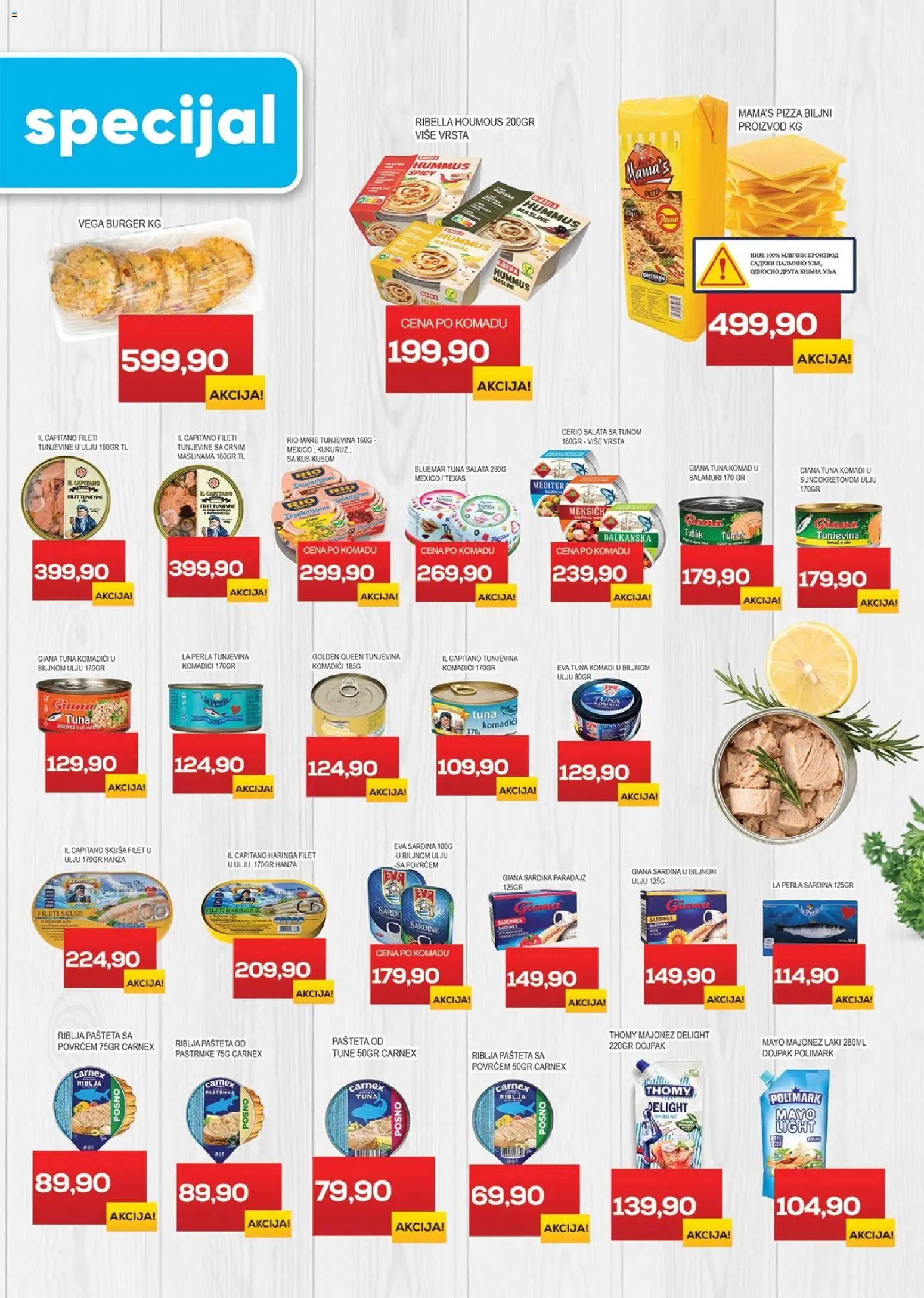 Medius katalog - važi od 10.03.2026 | Strana: 9 | Proizvode: Salata, Skuša, Burger, Kukuruz