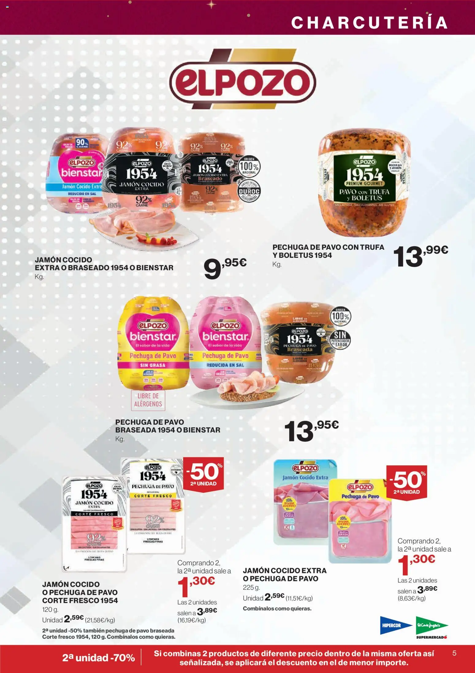 Hipercor catálogo │ válido desde el 20.11.2025 | Página: 5 | Productos: Jamón, Jamón cocido