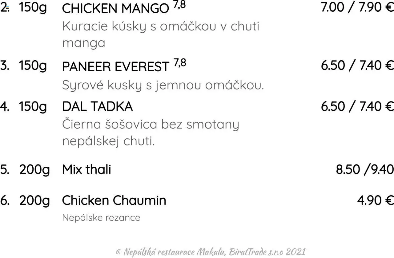 Makalu Trade s.r.o. - Makalu menu 7.4.-11.4.25 │ platný od 09.04.2025 | Strana: 4 | Produkty: Šošovica, Rezance, Mango