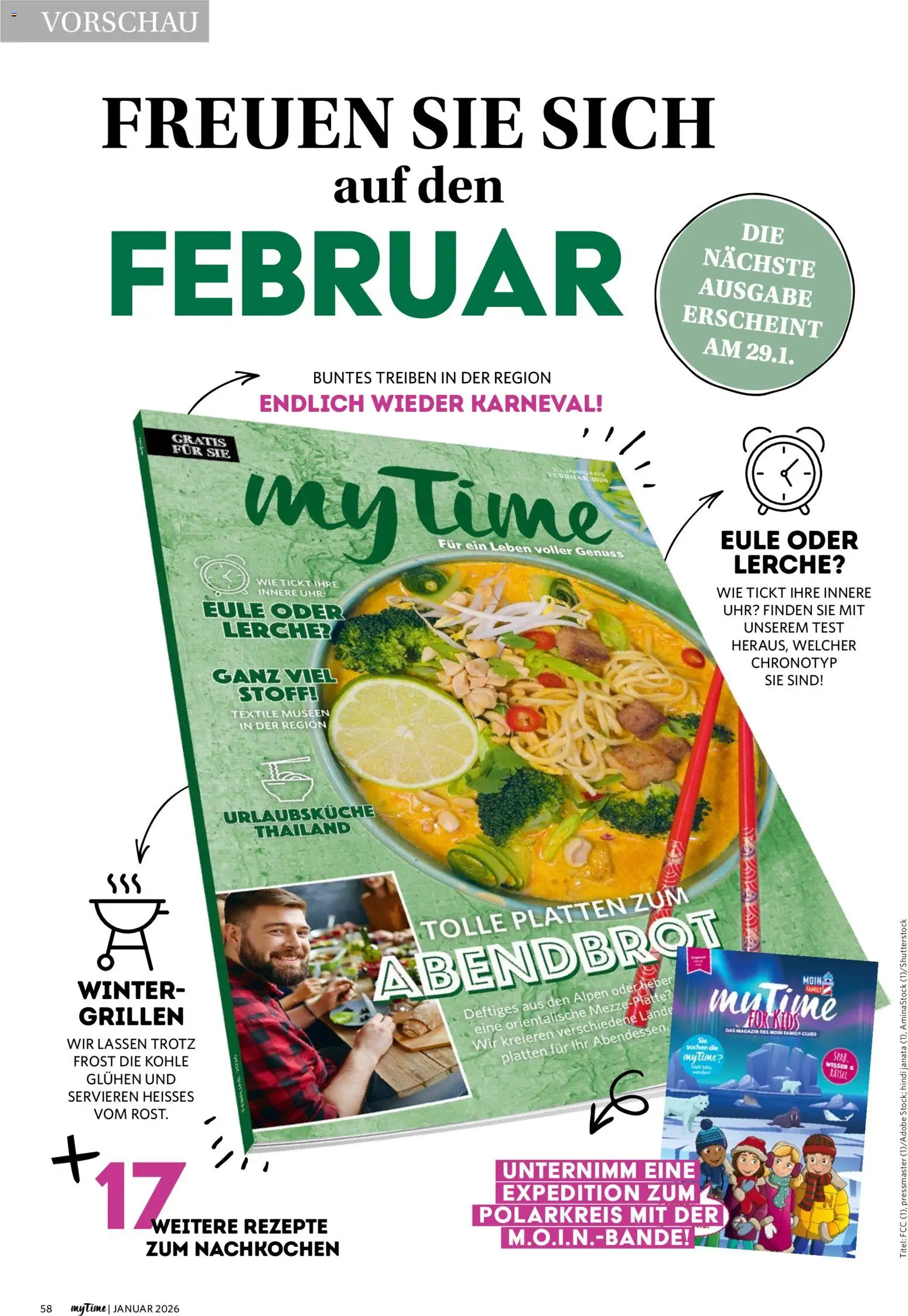 Famila Nordwest  myTime Januar 2026 – gültig ab 01.01.2026 | Seite: 58 | Produkte: Uhr