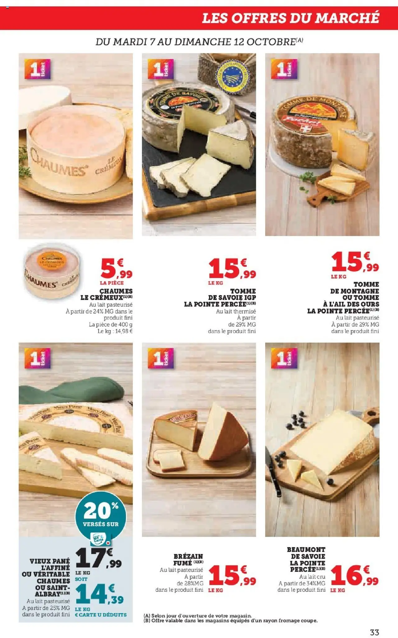 {H1} | Page: 33 | Produits: Lait, Fromage