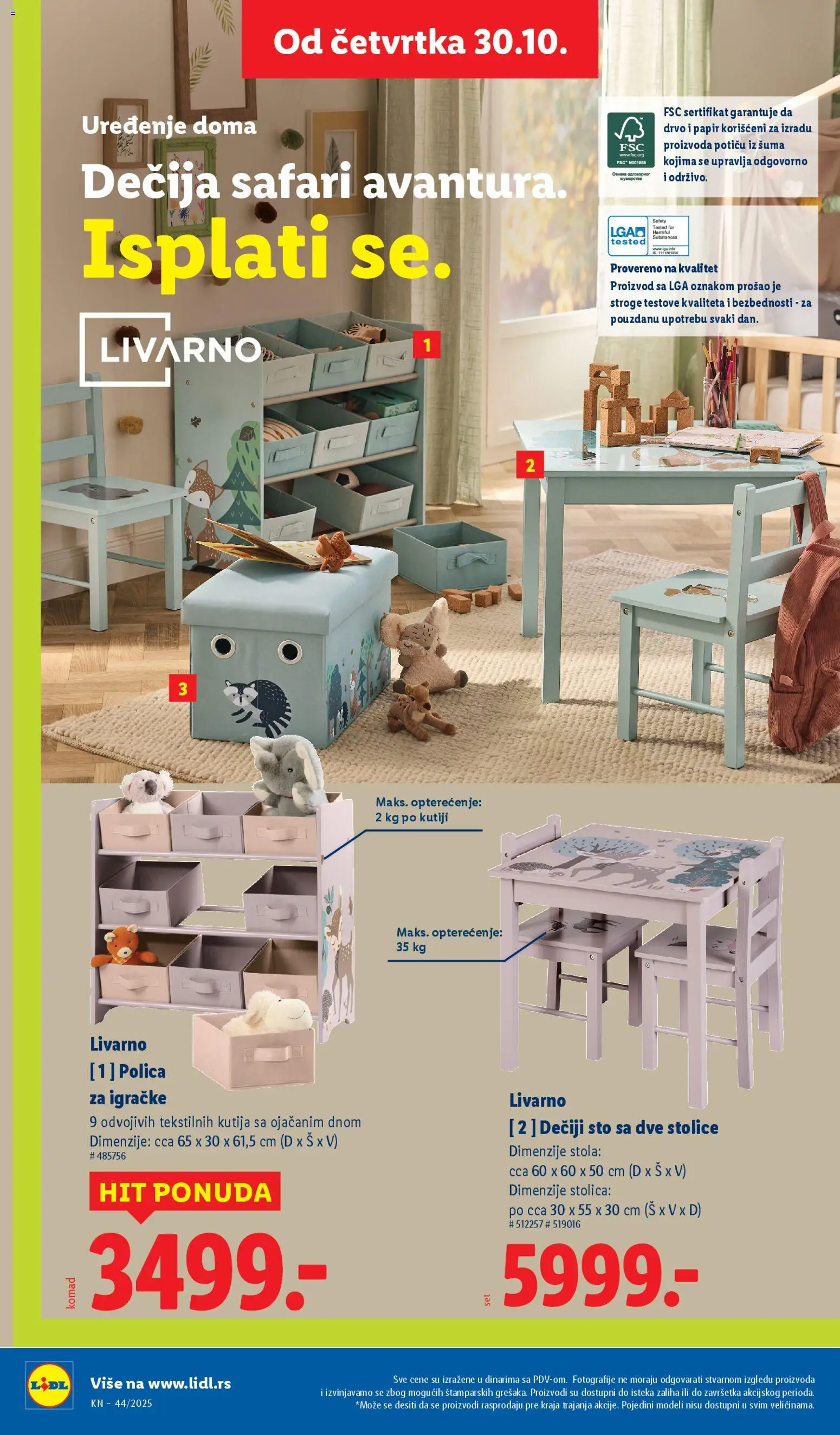 Lidl katalog - važi od 30.10.2025 | Strana: 64 | Proizvode: Polica, Sto, Stolica, Kutija