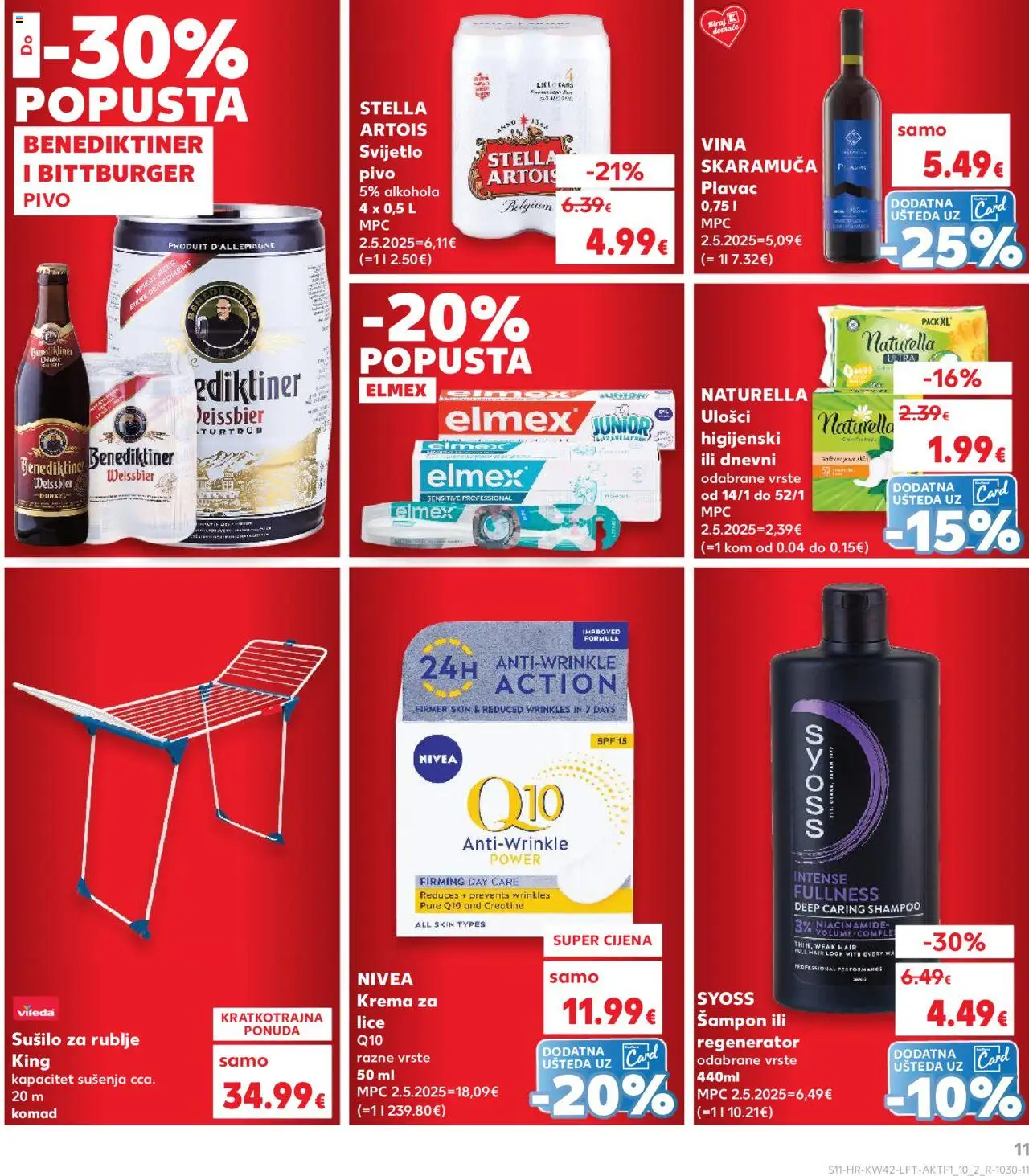 Kaufland katalog | vrijedi od 15.10.2025 | Stranica: 11 | Proizvodi: Šampon, Pasta za zube, Krema, Sušilo za rublje
