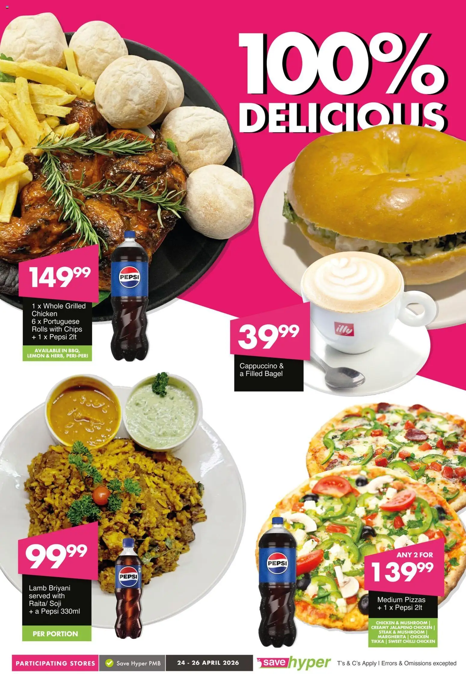 New Save catalogue – valid from 24.04.2026 | Page: 9 | Products: Steak, Chicken, Chips, Chilli