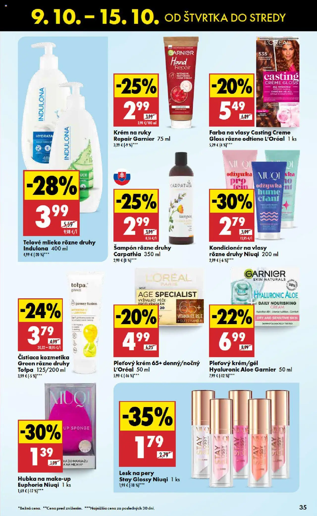 Nové Biedronka akcie – leták je platný od 09.10.2025 | Strana: 35 | Produkty: Mlieko, Hubka, Šampón, Krém