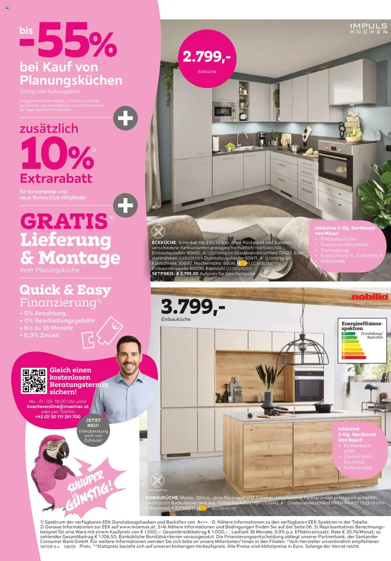 Mömax Prospekt aktuell gültig ab 09.09.2025 | Seite: 8 | Produkte: Kühlschrank, Kochfeld, Ofen, Mikrowelle