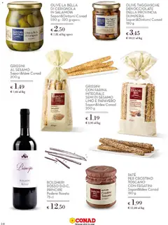 Anteprima del volantino GRISSINI CON FARINA INTEGRALE SEMI DI SESAMO LINO E PAPAVERO, 200 g valido a partire dal 01.12.2025 | Pagina: 10 | Prodotti: Paté, Olive, Farina, Grissini