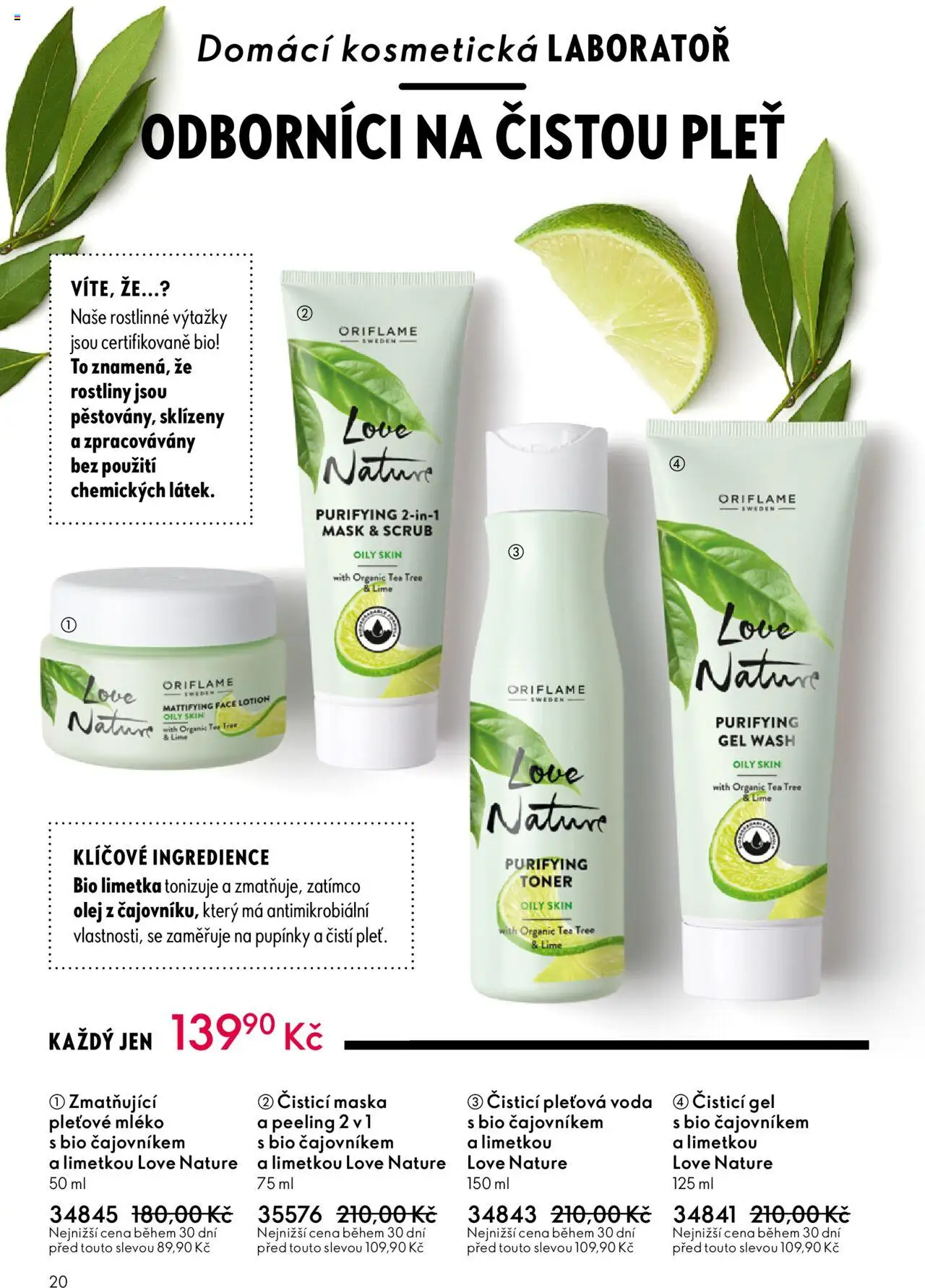 Oriflame katalog č.13/2025 od 07.09.2025 | Strana: 20 | Produkty: Voda, Toner, Maska, Peeling