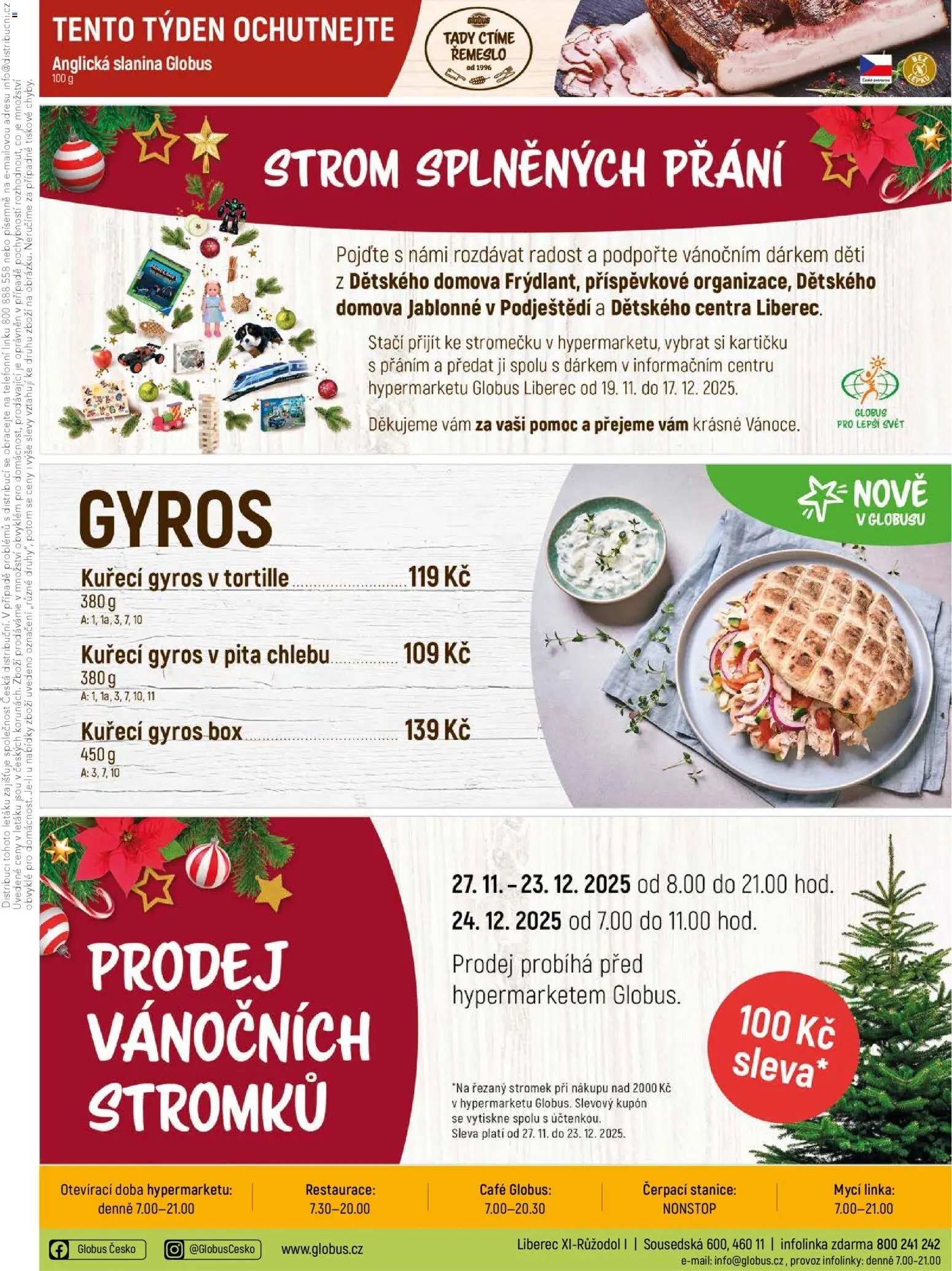 Globus leták - Liberec od 03.12.2025 | Strana: 46 | Produkty: Globus, Gyros, Anglická slanina, Slanina