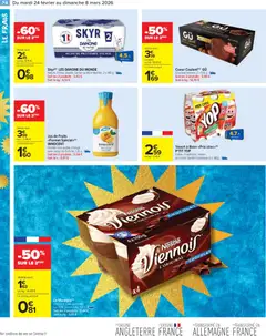 Carrefour Market - Prévisualisation de Carrefour Market Le mois vip 70% d'économies valide à partir de 24.02.2026 | Page: 36 | Produits: Fraise, Yaourt à boire, Lit, Café