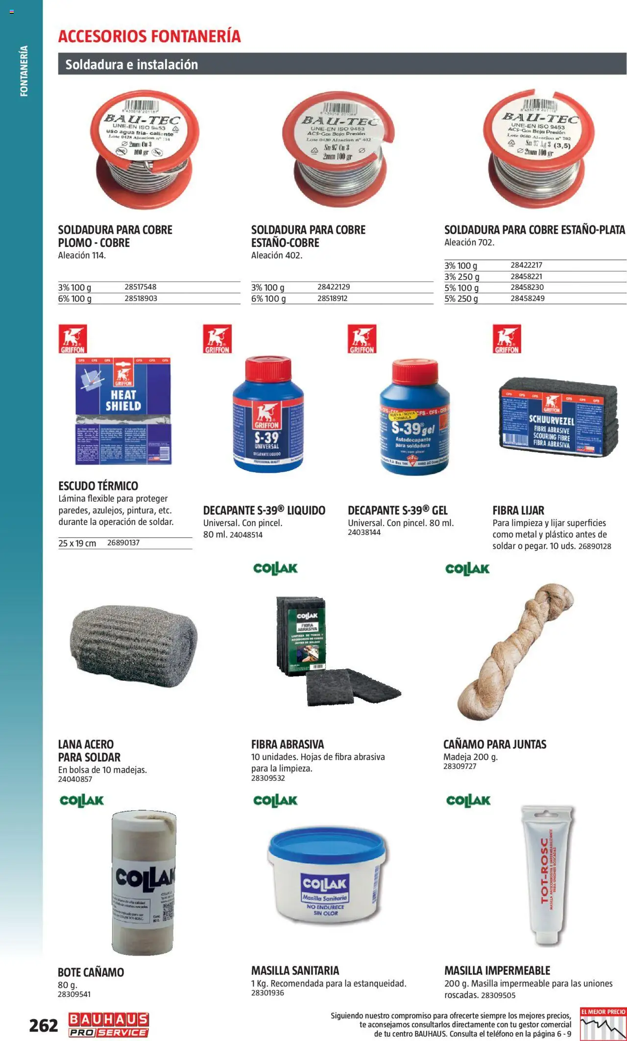 Bauhaus - ProService  │ válido desde el 24.02.2025 | Página: 262 | Productos: Té, Teléfono, Bolsa