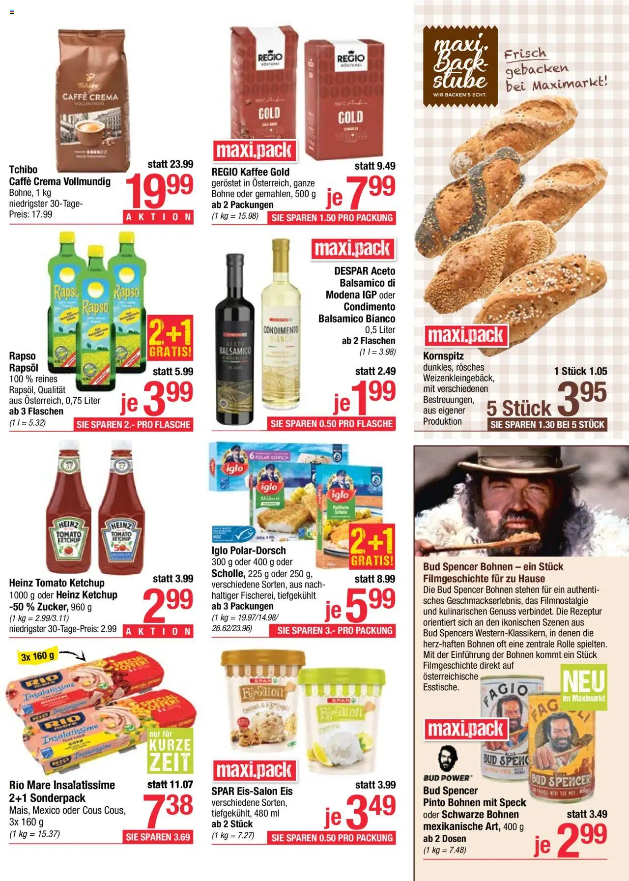 Maximarkt Flugblatt gültig ab 15.09.2025 | Seite: 11 | Produkte: Ketchup, Eis, Kaffee