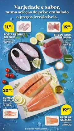 Pingo Doce folheto │ válido de 15.07.2025 | Página: 4 | Produtos: Atum, Salmão, Lombo, Peixe