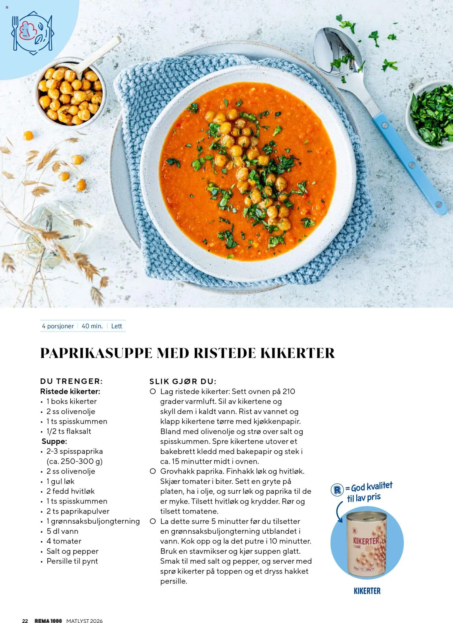 {H1} | Side: 22 | Produkter: Stavmikser, Paprika, Rist, Hvitløk