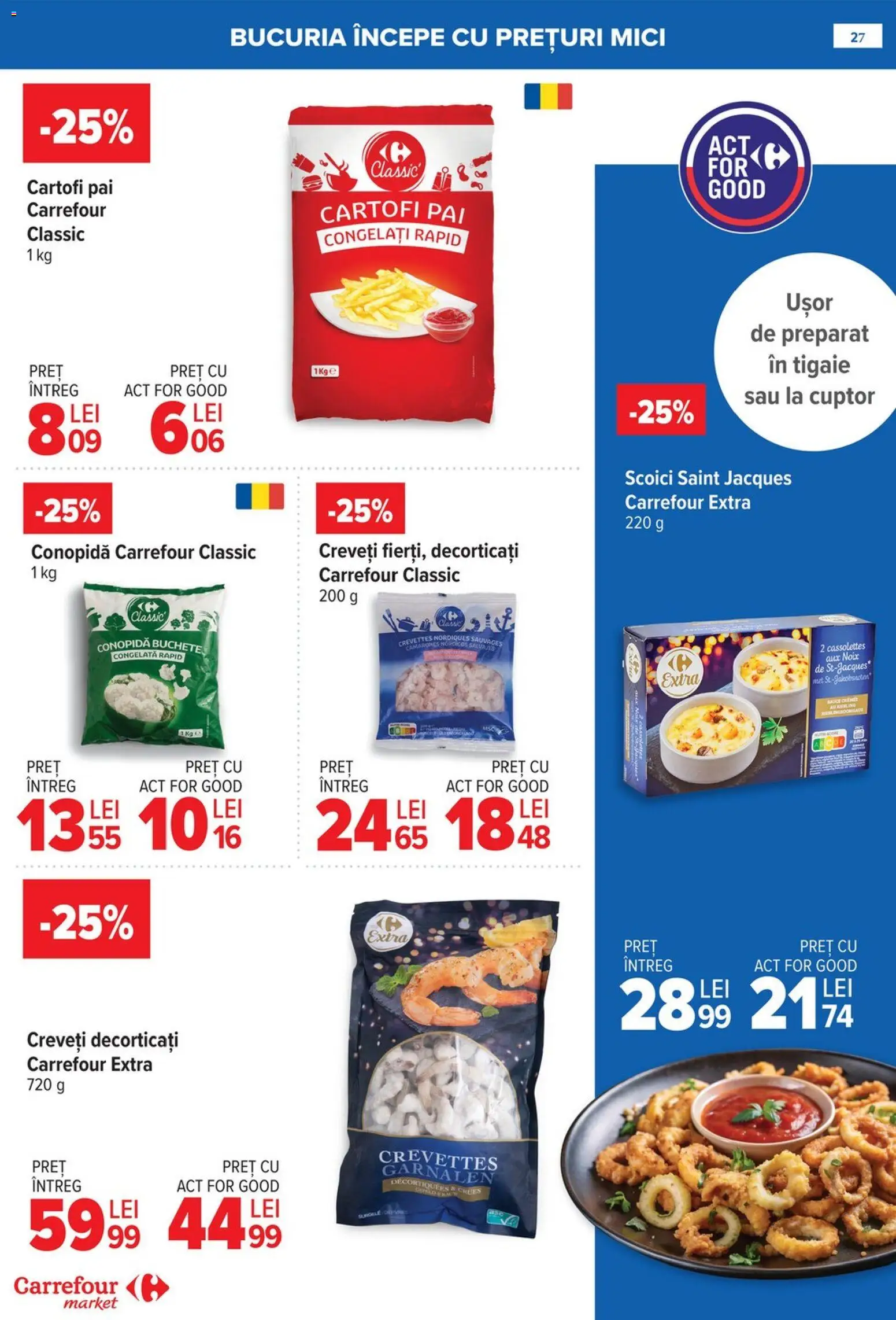 Noul catalog Carrefour – valabil de la 21.01.2026 | Pagină: 27 | Produse: Conopidă, Cuptor, Tigaie, Mici