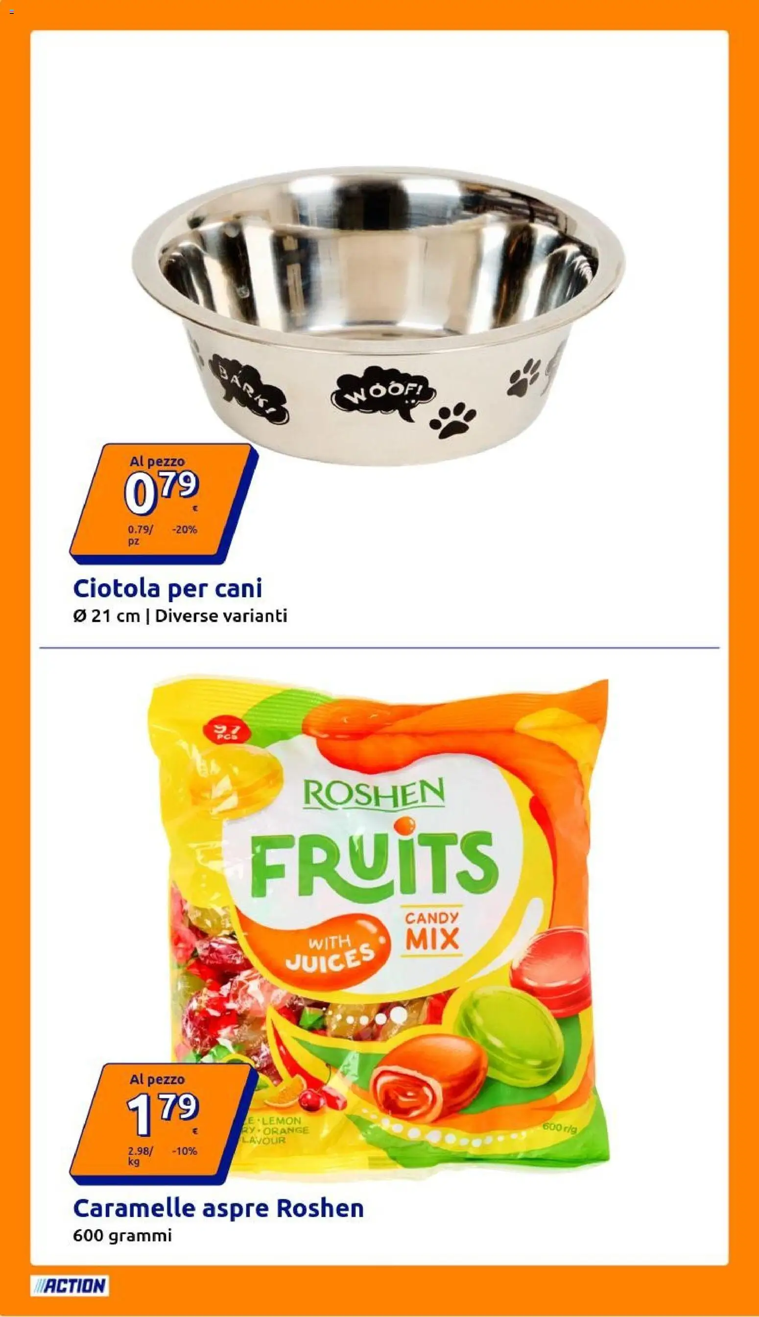 Volantino Action del 01.04.2026 | Pagina: 10 | Prodotti: Caramelle, Ciotola