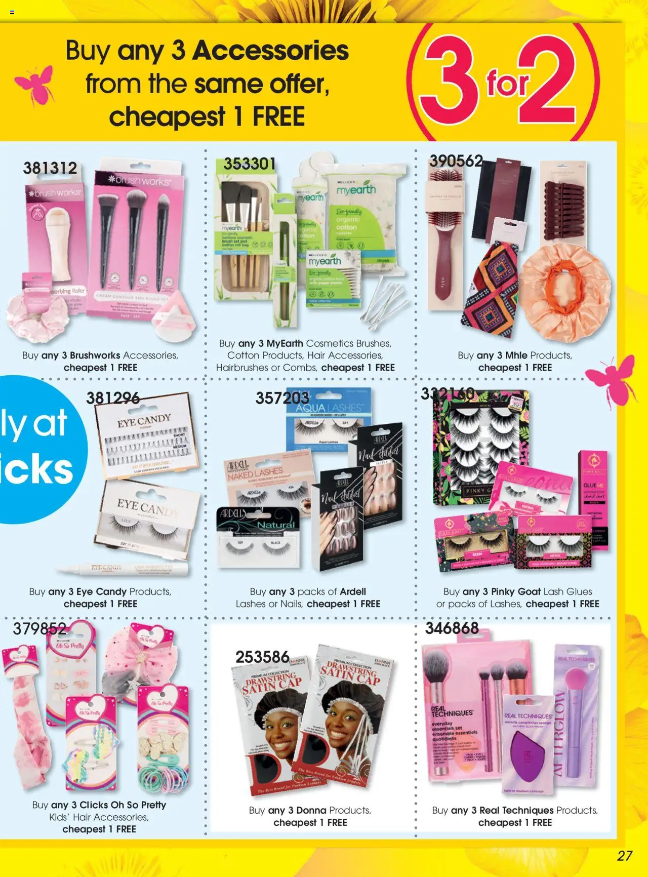 New Clicks catalogue – valid from 23.09.2025 | Page: 27 | Products: Bag, Blush, Brush, Cream