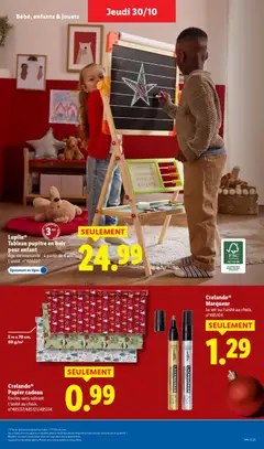 LIDL - Prévisualisation de LIDL catalogue semaine 44 valide à partir de 30.10.2025 | Page: 43 | Produits: Jouets, Papier cadeau, Solvant