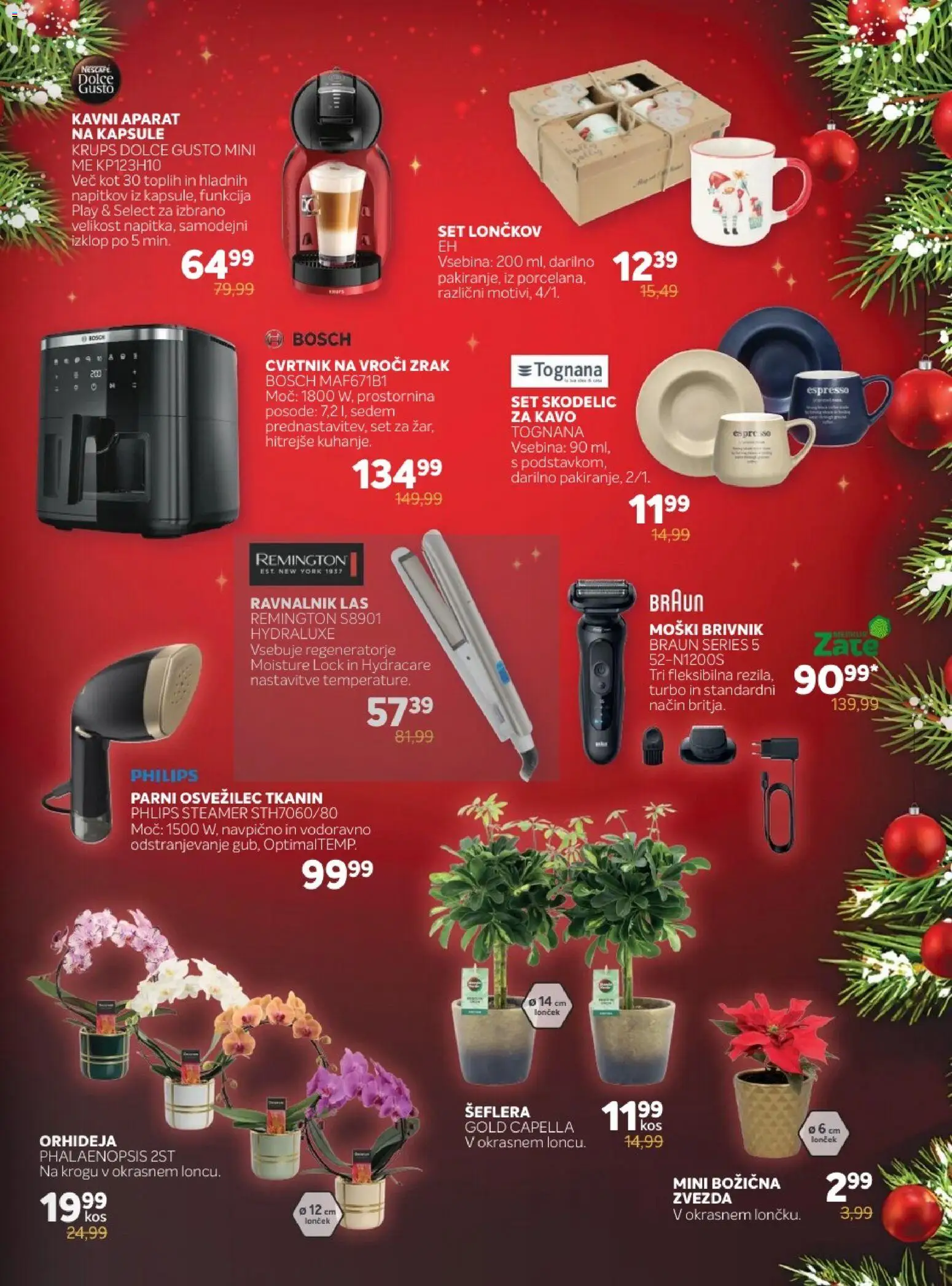 Novi Merkur katalog ponudbe – veljaven od 03.12.2025 | Stran: 3 | Izdelki: Moški brivnik, Ravnalnik las, Brivnik