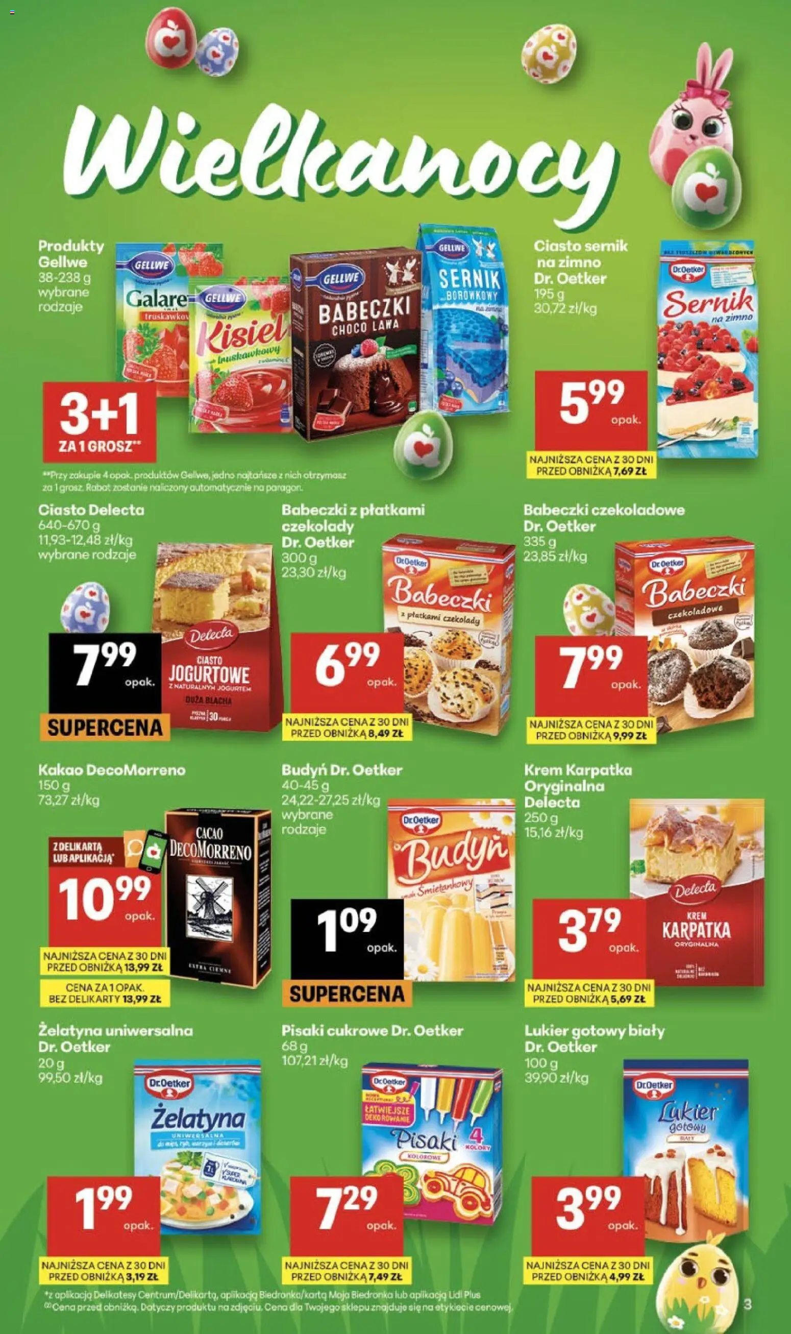 Delikatesy Centrum gazetka od 26.03.2026 | Strona: 3 | Produkty: Czekolady, Kakao, Ciasto, Delikatesy