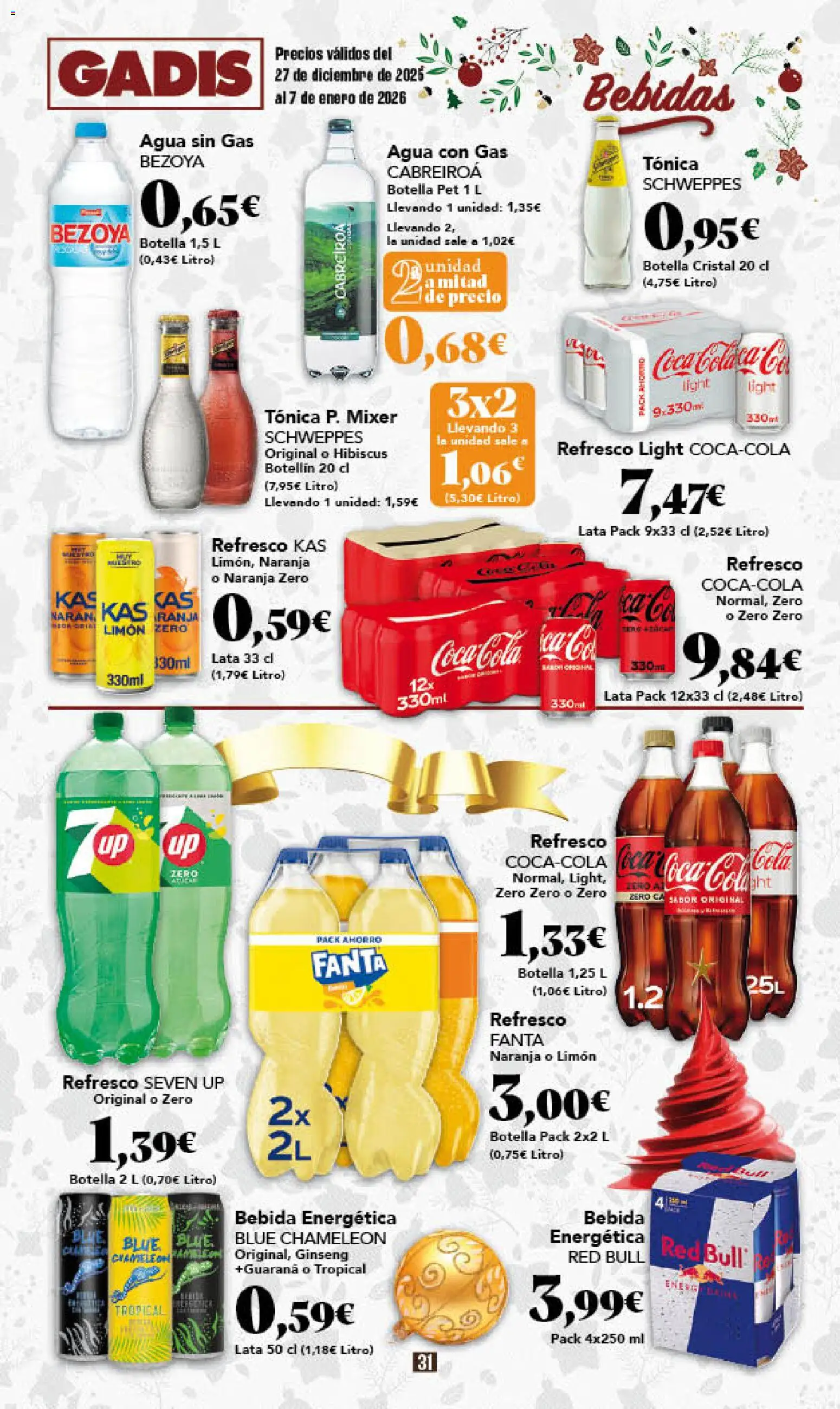 Gadis - folleto │ válido desde el 27.12.2025 | Página: 31 | Productos: Σφουγγαρίστρα, Agua con gas