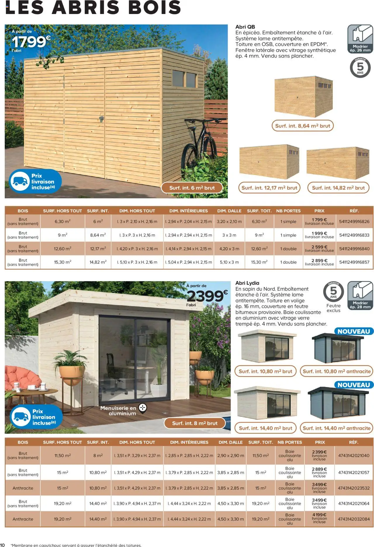  | Page: 10 | Produits: Baie coulissante, Couverture, Portes