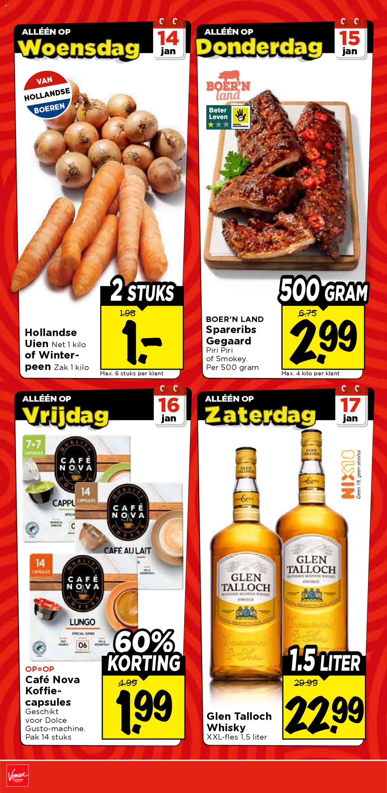 {H1} | Pagina: 7 | Producten: Koffie, Whisky, Zak, Alcohol